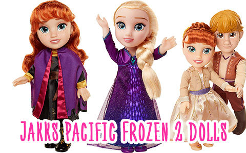 Kristoff, Elsa and Anna Frozen 2 JAKKS Pacific dolls