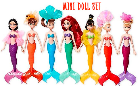 2019 The Little Mermaid 30th Anniversary Sisters Mini Doll Set with Ariel