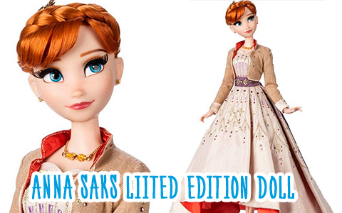 Disney Anna Frozen 2 Collector doll Limited Edition Saks Fifth Ave