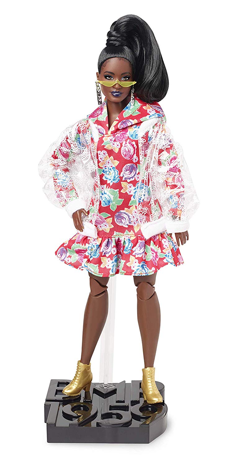 Barbie BMR1959 - Clear Vinyl Bomber Jacket & Floral Hoodie Dress