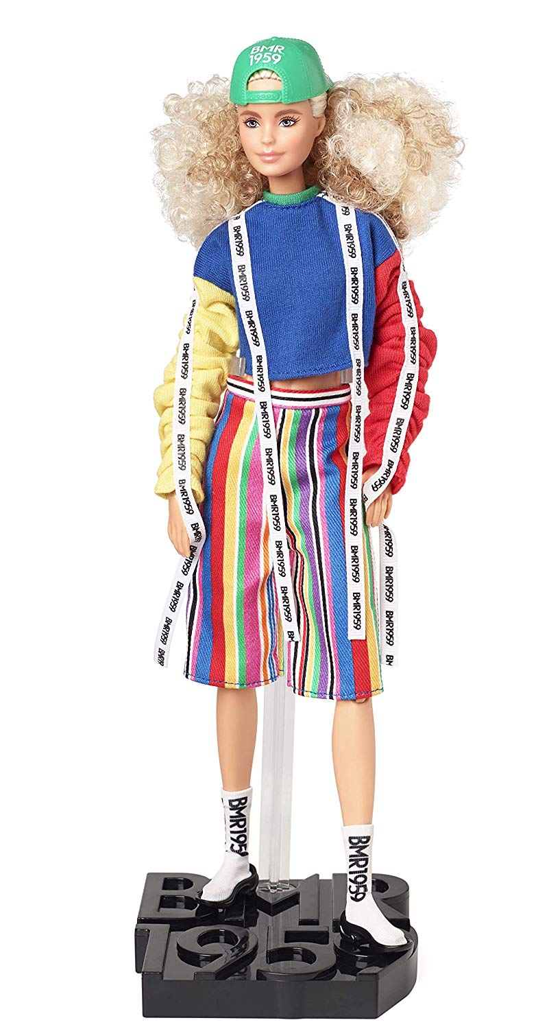 Barbie BMR1959 - Color Block Sweatshirt with Logo Tape & Striped Shorts