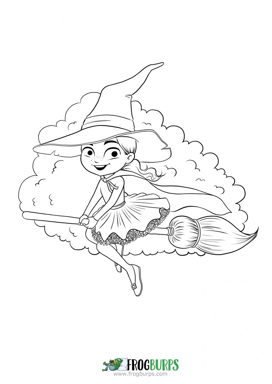 Cute halloween coloring pages
