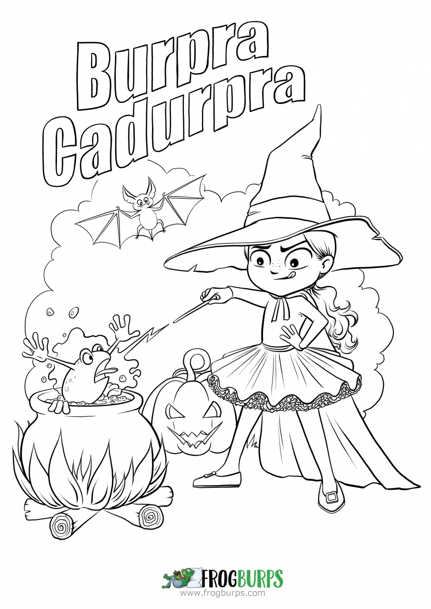 Cute halloween coloring pages