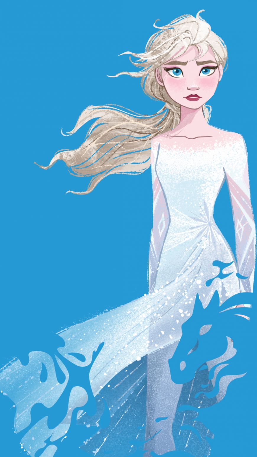 Disney Frozen 2 phone wallpaper Elsa and Nokk