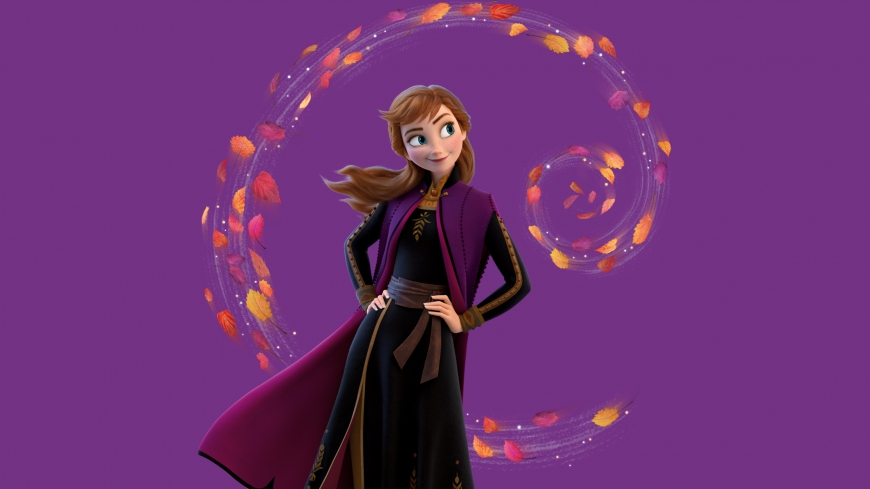 Funny and optimistic Anna Frozen 2 wallpaper