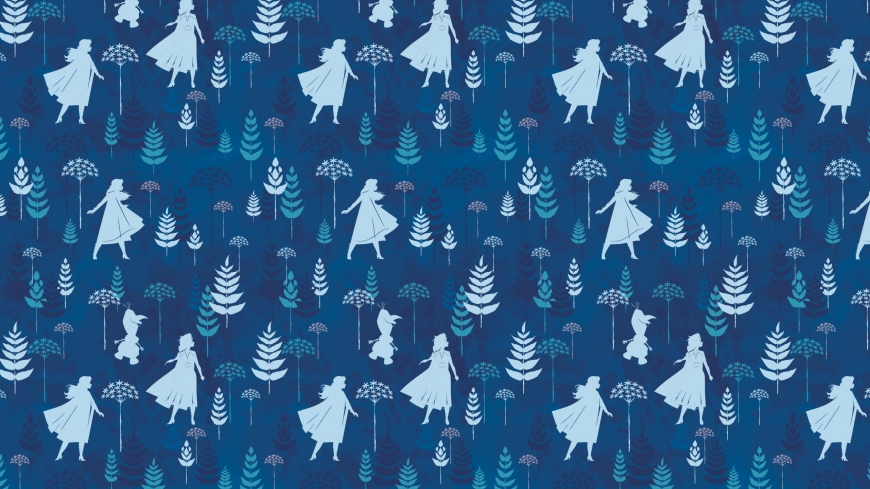 Frozen 2 pattern wallpaper