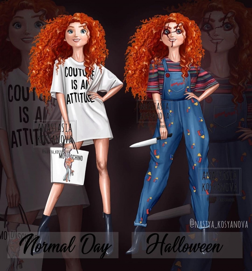 Merida as Chucky