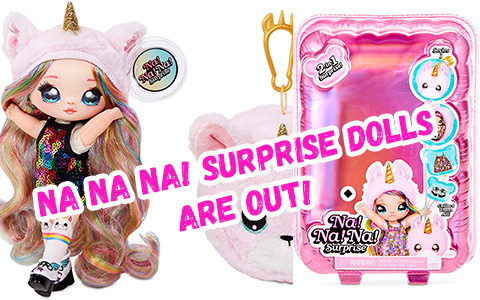 NA! Na! Na! Surprise 2-in-1 Fashion Doll & Plush Pom are out! You can GET them now! + unboxing video