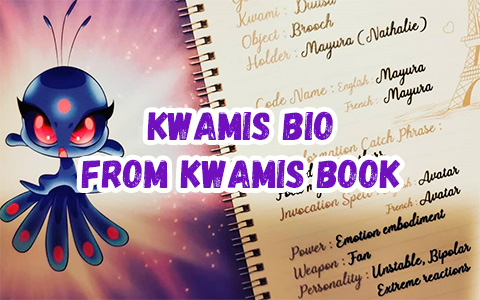Miraculous Ladybug Kwamis official bio images from Kwamis book: Symbol, Gender, Power, Personality and more