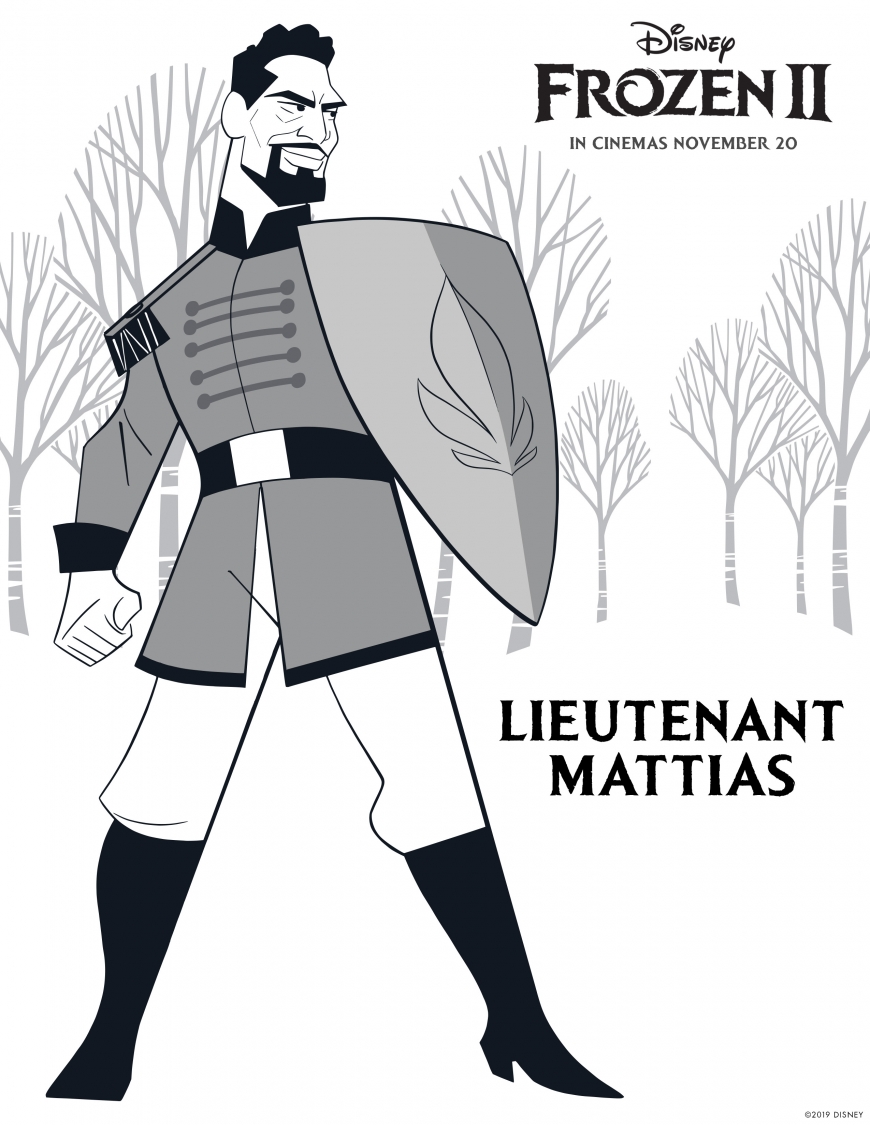 Frozen 2 coloring page Mattias