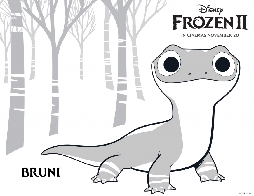 Frozen 2 coloring page Bruni