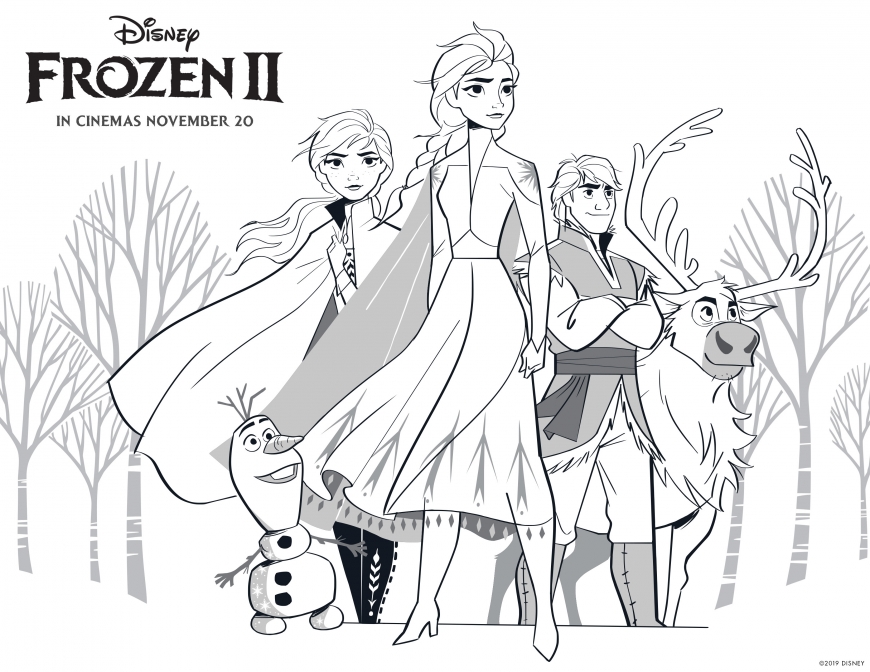 Frozen 2 coloring page