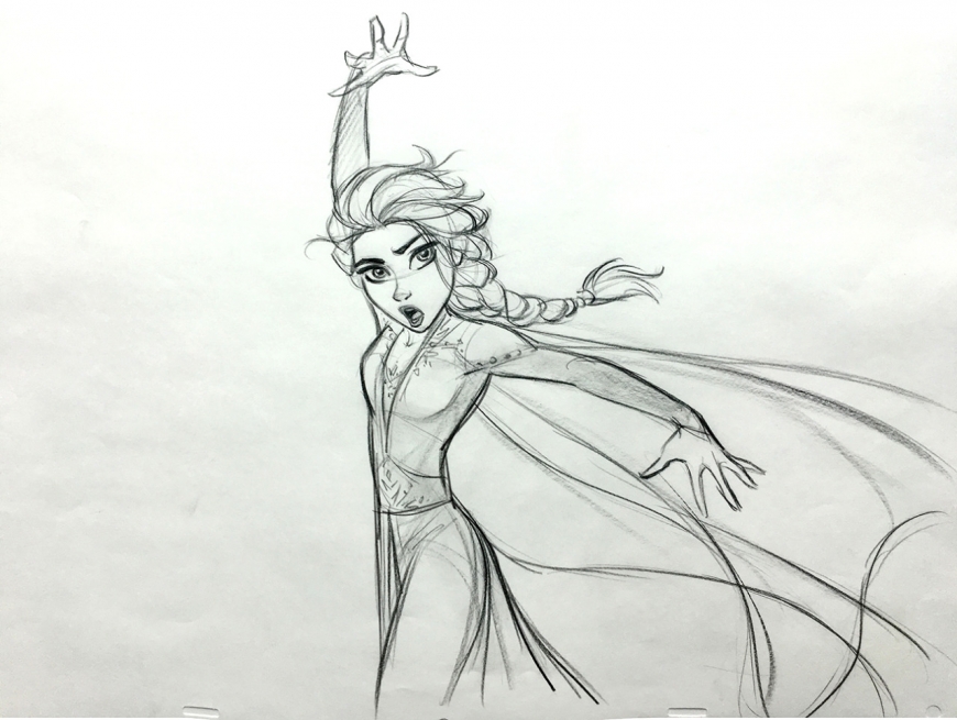 Elsa Frozen 2 drawings concept art