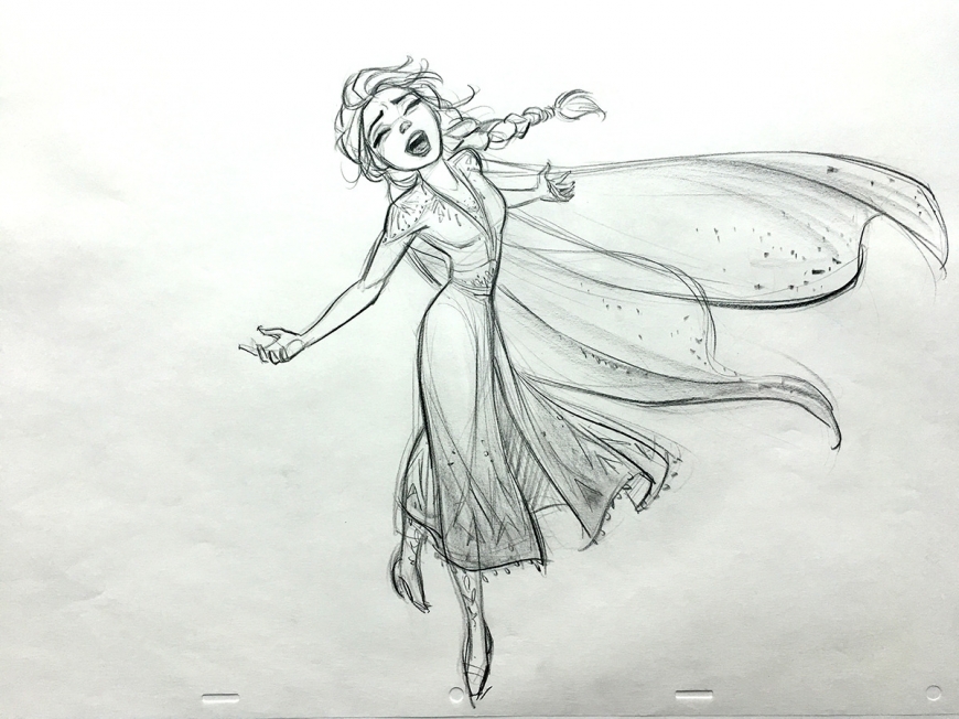 Elsa Frozen 2 drawings concept art