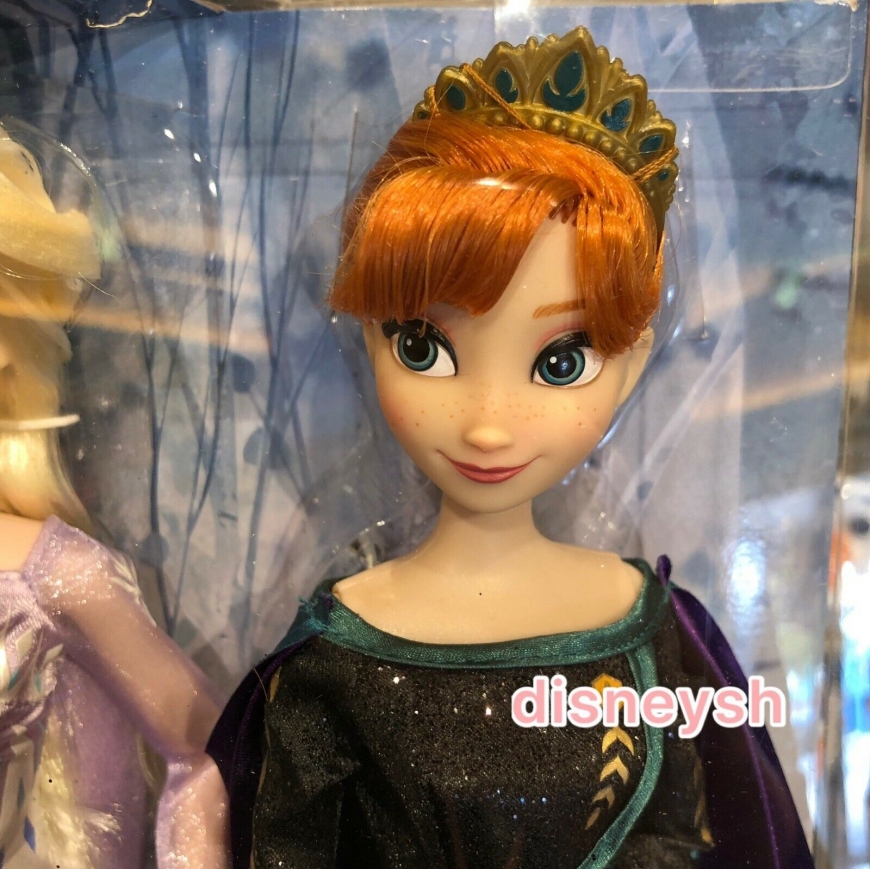 Disney Store Frozen 2 Anna Queen ELsa Snow Queen dolls from the final