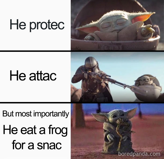 Baby Yoda meme image Baby Yoda meme image
