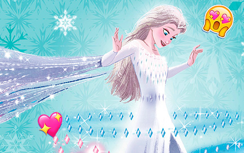 New Elsa Snow Queen fifth spirit images from Frozen 2 upcoming books!