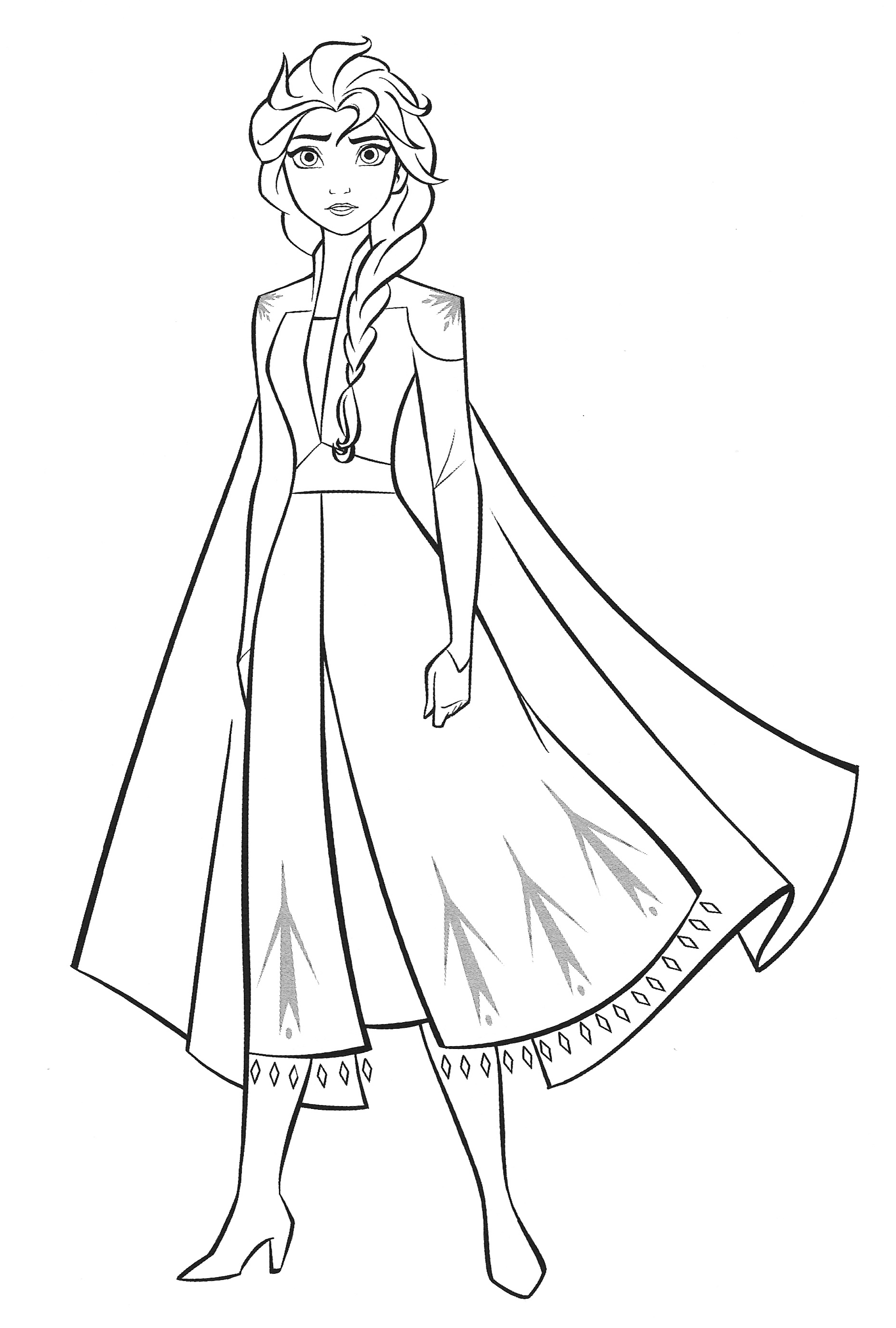New Frozen 2 coloring pages with Elsa - YouLoveIt.com