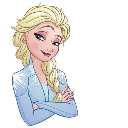 Frozen 2 new images with Elsa and Anna stickers