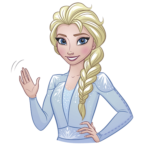 Frozen 2 new images with Elsa and Anna stickers