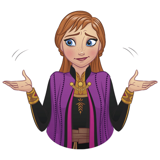 Frozen 2 new images with Elsa and Anna stickers