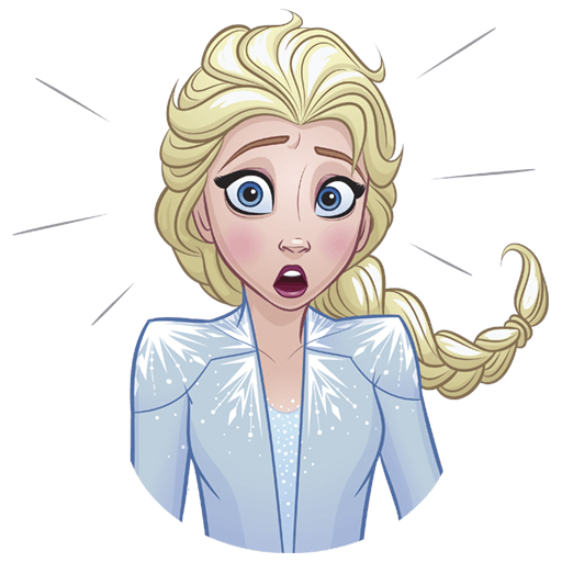 Frozen 2 new images with Elsa and Anna stickers