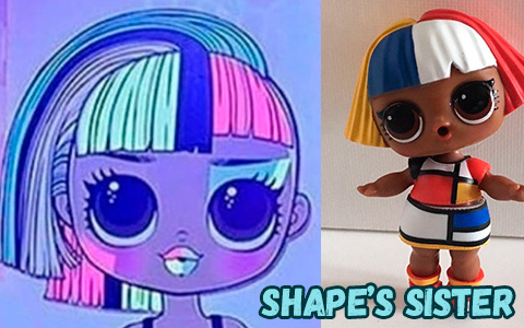 New LOL OMG Light series Angles doll - first "art" image of Shape's big sister