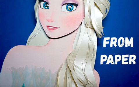 Frozen 2 short-haired Elsa in white dress - YouLoveIt.com