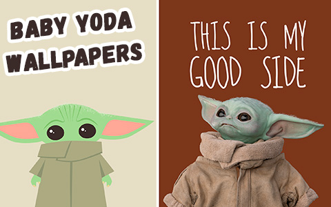 Baby Yoda phone wallpaper collection