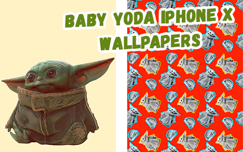 Baby Yoda iphone X wallpaper collection