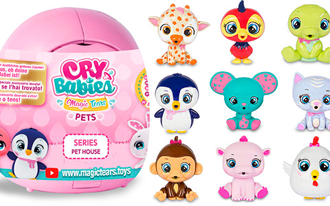 New Cry Babies Pets toys are super cute! Series Pet House