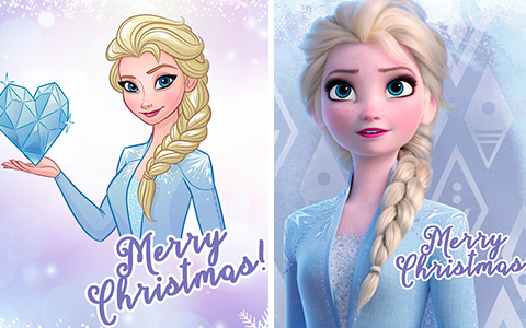 Frozen 2 Christmas Cards