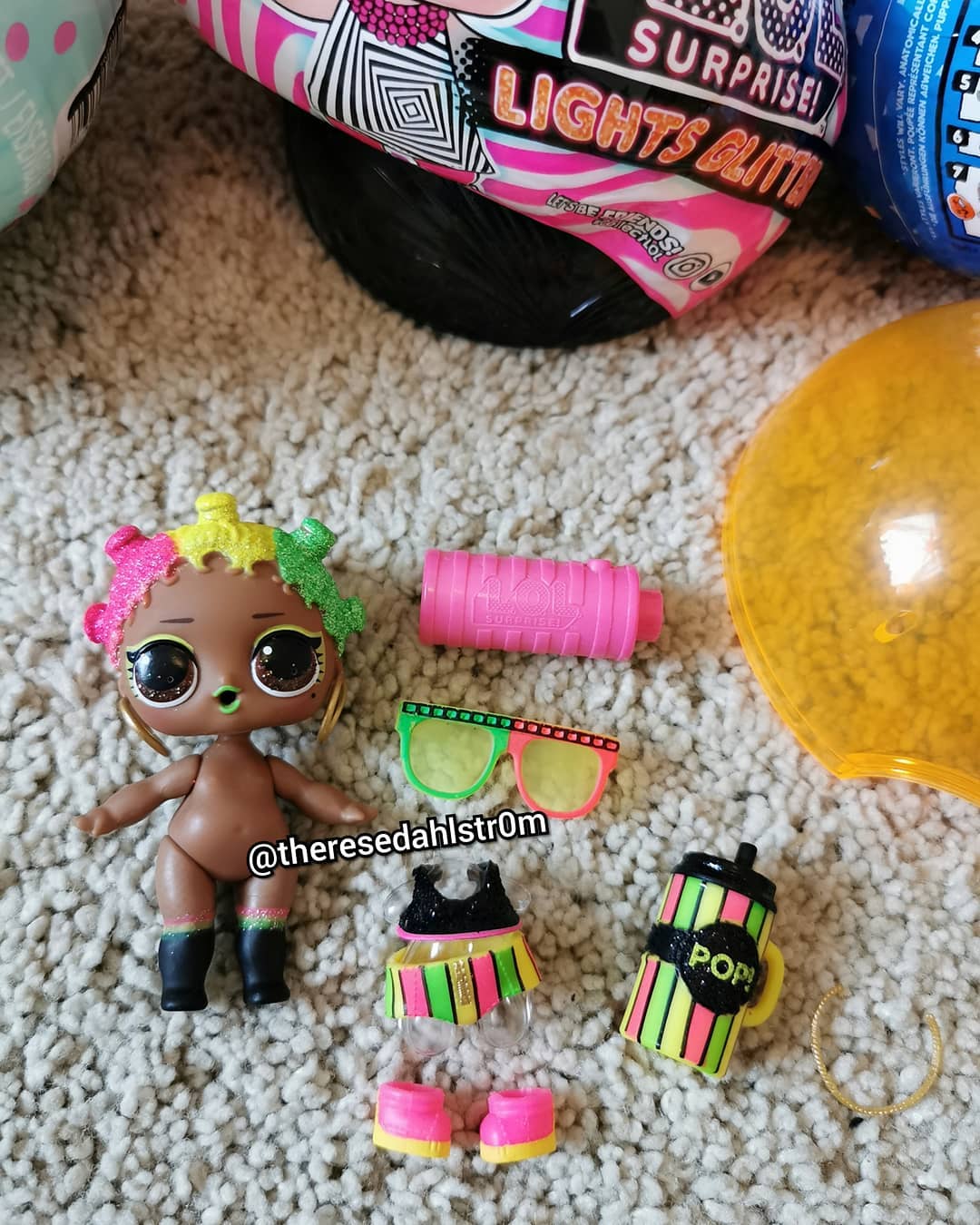 Lol glam shop glitter black ball
