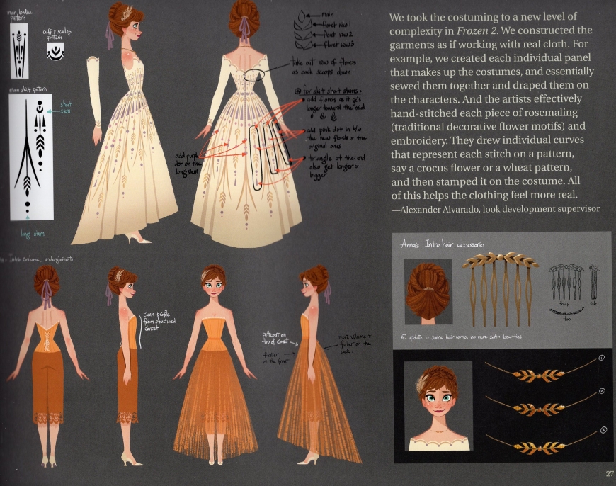 Anna's outfit from the Frozen 2 beginning