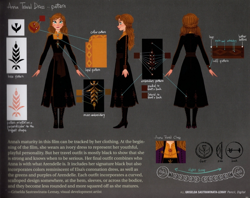 Anna's adventure outfit from the Frozen 2 movie Anna's adventure outfit from the Frozen 2 movie