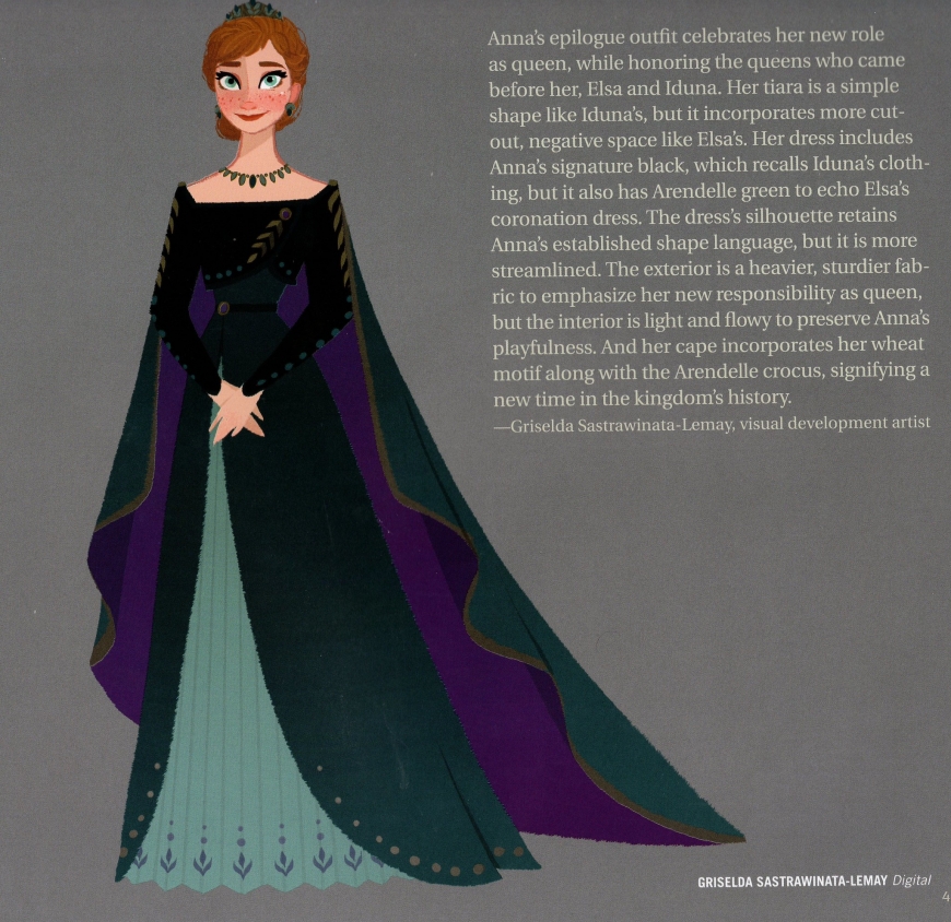 Anna's queen of Arendelle dress