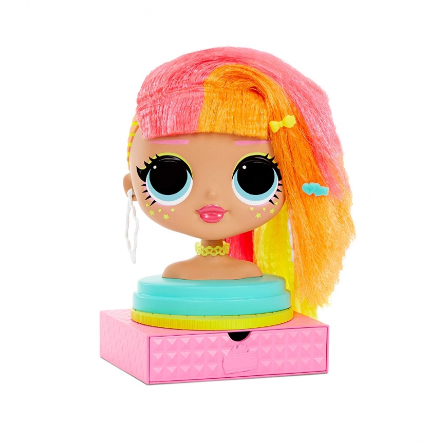 LOL OMG Styling Head Neonlicious