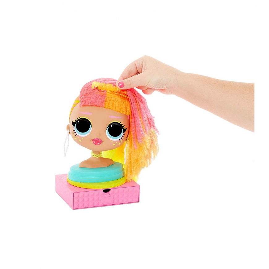 LOL OMG Styling Head Neonlicious
