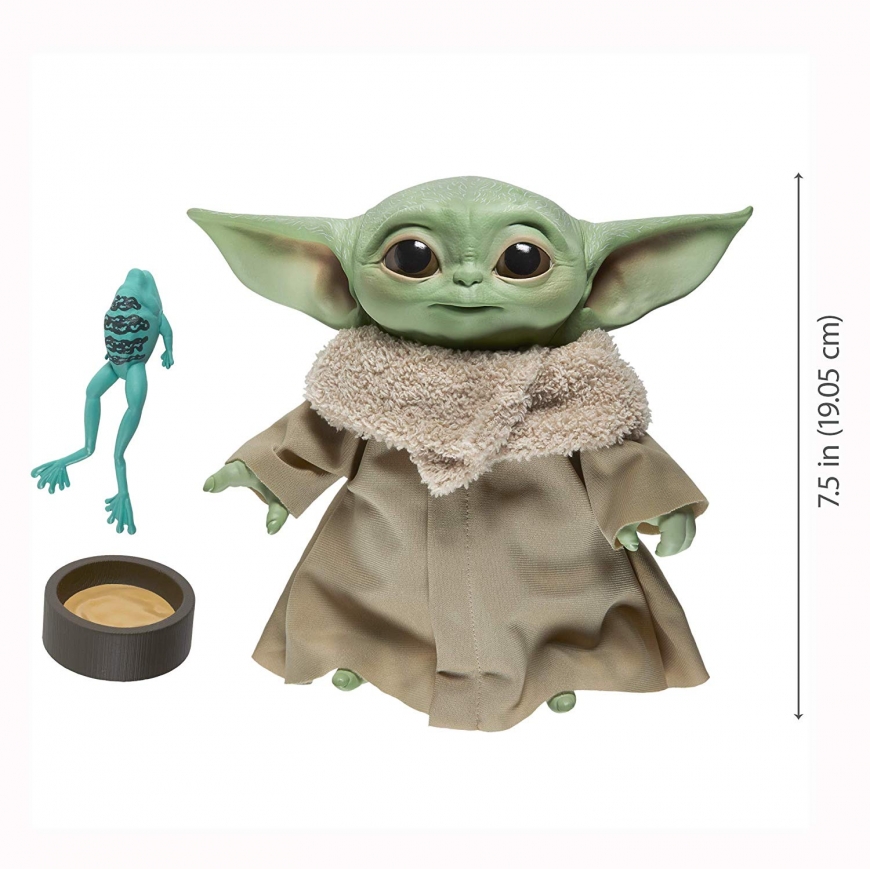 Baby Yoda new toys from Hasbro: The Child 1.1-Inch action figure and Baby Yoda Talking Plush Toy with Character Sounds and Accessories