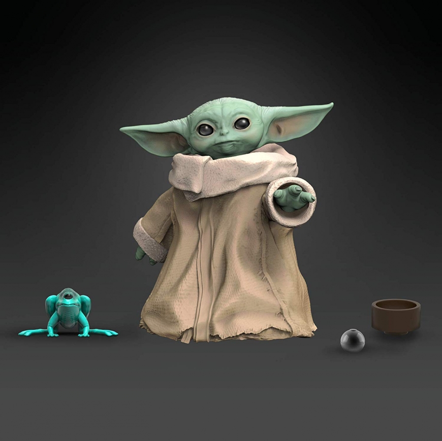 Baby Yoda new toys from Hasbro: The Child 1.1-Inch action figure and Baby Yoda Talking Plush Toy with Character Sounds and Accessories