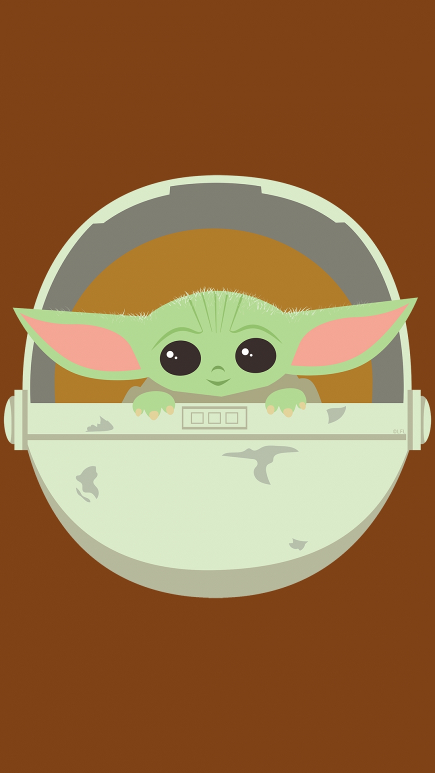 Floating Baby Yoda wallpaper