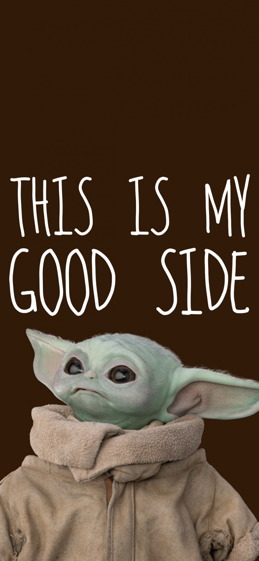 Baby Yoda iphone x wallpaper