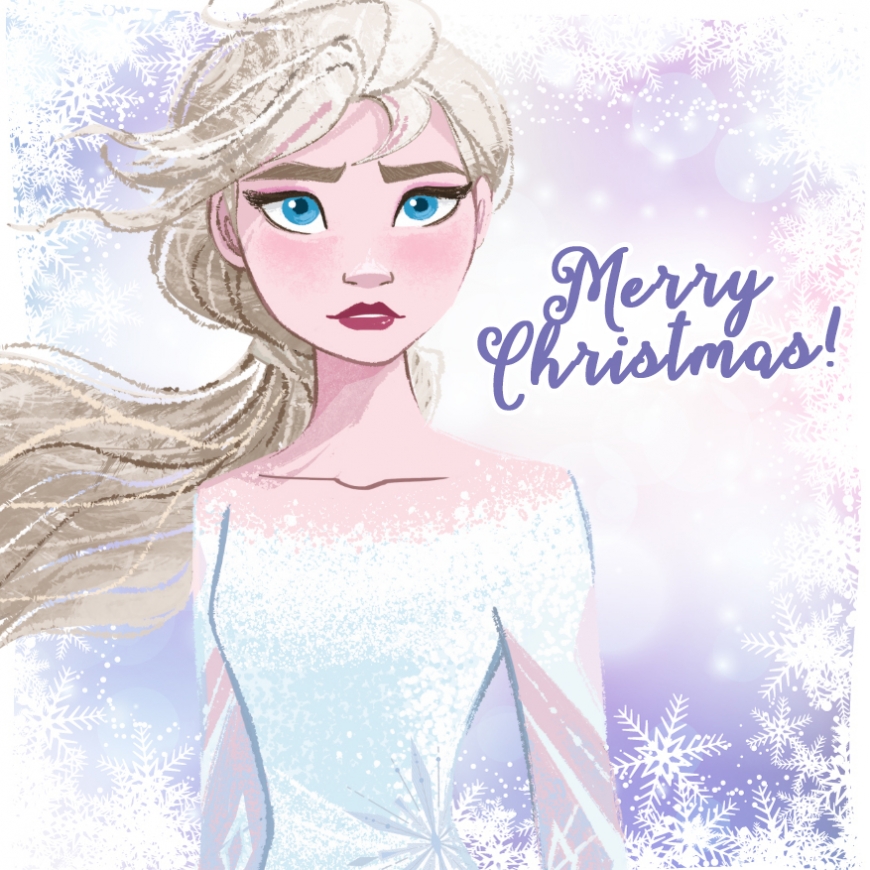 Happy Christmas card  Frozen 2