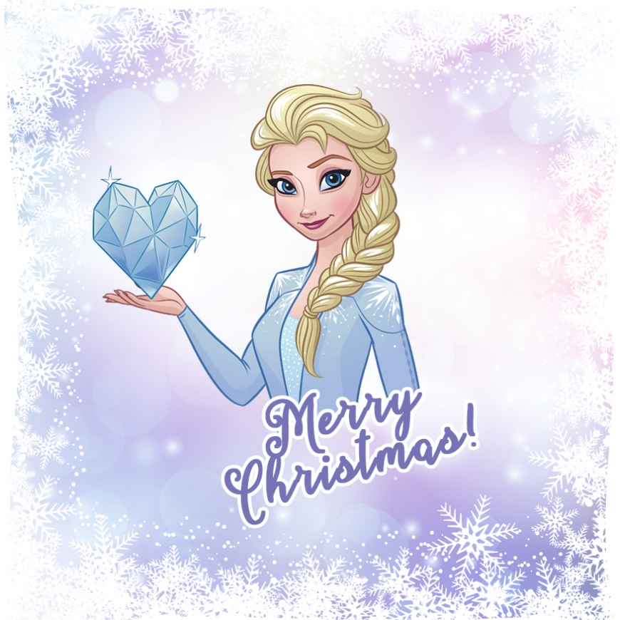 Christmas card Elsa Frozen 2