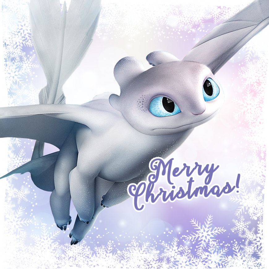 Merry Christmas news cards How to train your dragon
