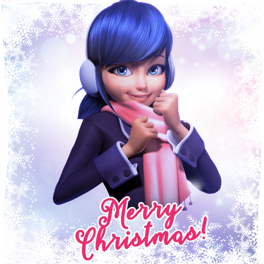 Christmas cards Miraculous Ladybug