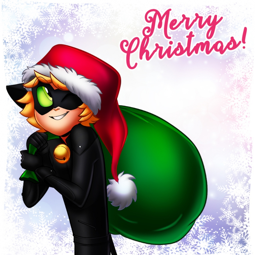 Christmas cards Miraculous Ladybug