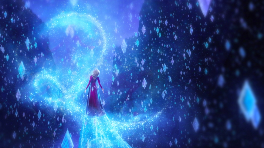 Frozen 2 hd wallpaper with numbers, spirits magic