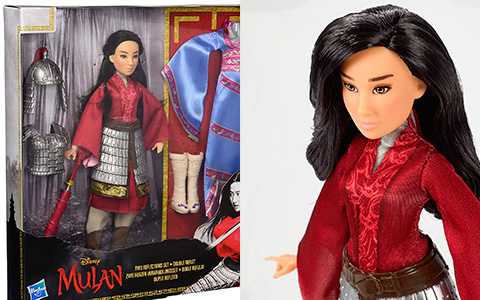 Mulan 2020 new dolls from Hasbro: Mulan fashion doll. Mulan Two Reflections set with 2 outfits