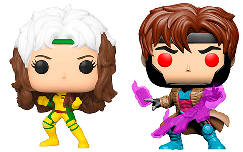 Funko POP X-Men Classic Gambit and Rouge vinyls